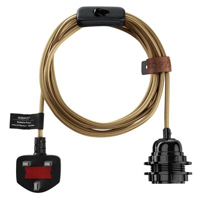 Bala Luxe - Electric Fabric Cord - Lighting 14.9FT - gold