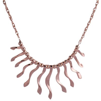 Collier court abstrait contemporain Cleo DN2364A