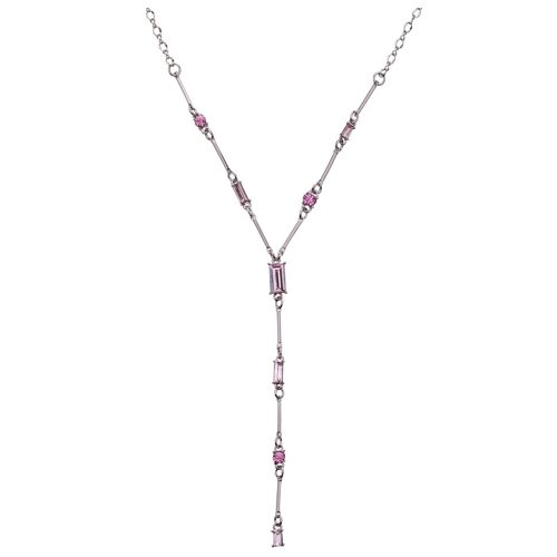 Ariana Gold Plated & Crystal Contemporary Lariat