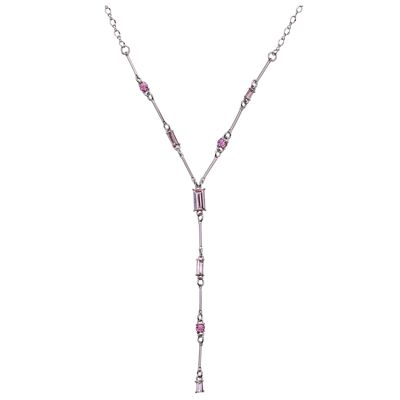 Ariana Gold Plated & Crystal Contemporary Lariat