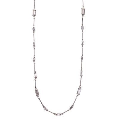 Ariana Clear Crystals Contemporary Long Necklace