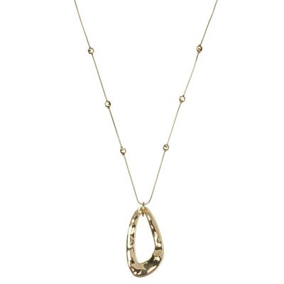 Zaha Gold Abstract Contemporary Long Necklace