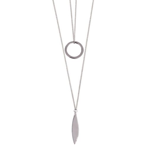 Geo Geometric Contemporary Long Necklace DN2391K