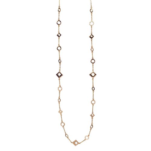 Geo Geometric Contemporary Long Necklace DN2392K