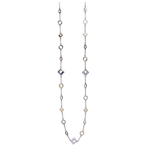 Geo Geometric Contemporary Long Necklace DN2392S