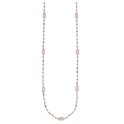 Venus Crystal Natural Long Necklace DN2424A