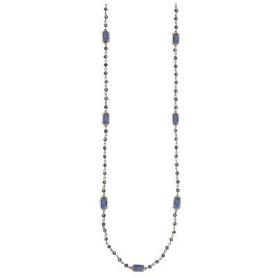 Collier long naturel en cristal de Vénus DN2424B