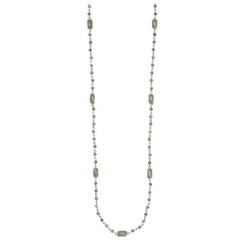 Venus Crystal Natural Long Necklace DN2424C