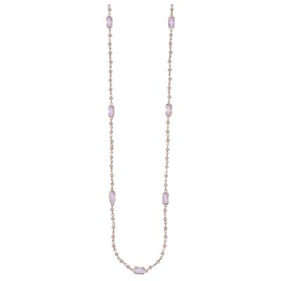 Venus Crystal Natural Long Necklace DN2424D