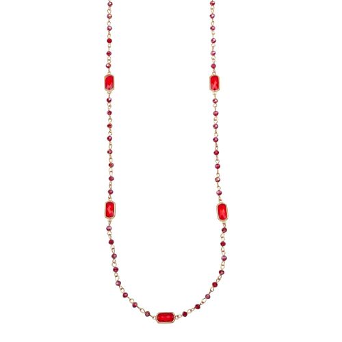 Venus Crystal Natural Long Necklace DN2424G