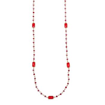 Collier long naturel en cristal de Vénus DN2424G