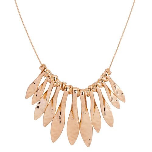 Olori Gold Tribal Abstract Short Necklace