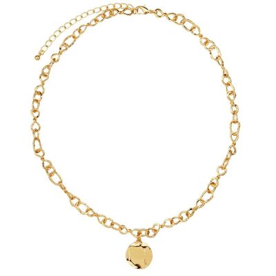 Alesha Gold Zeitgenössische kurze Halskette mit Kettengliedern