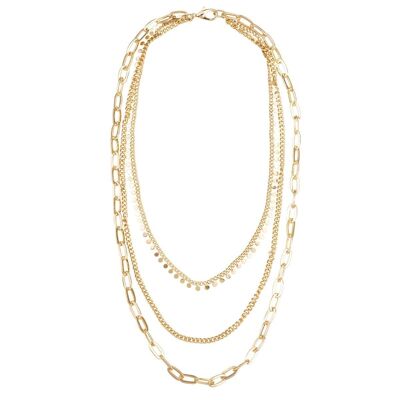 Alesha Multi-Row Chain Link Short Necklace DN2459K
