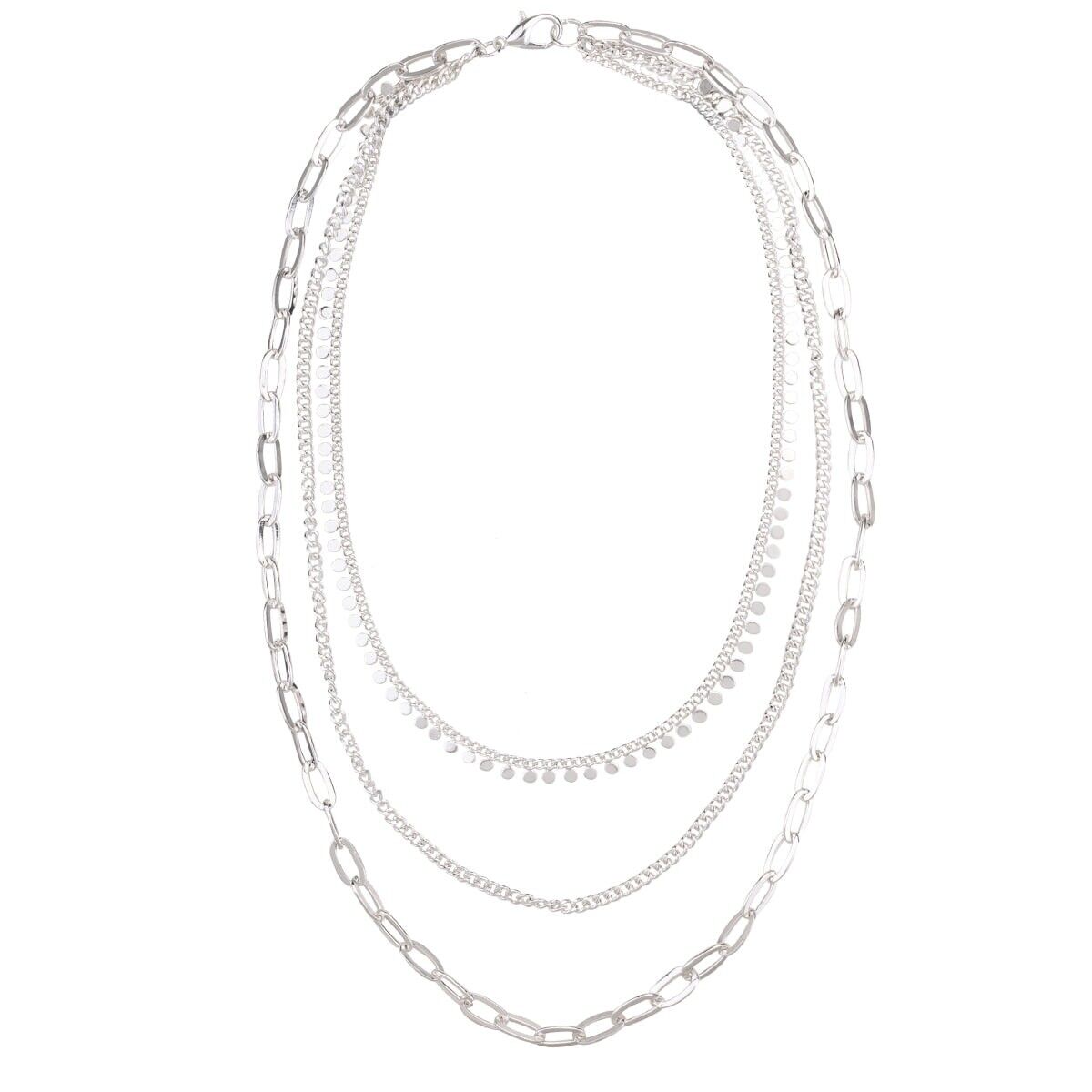 Buy wholesale Alesha Multi-Row Chain Link Short Necklace DN2459R