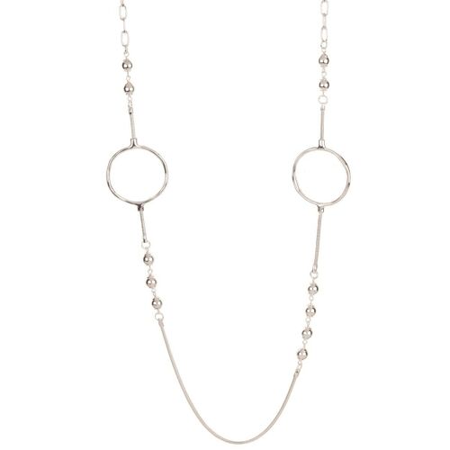 Geo Contemporary Geometric Long Necklace DN2460K