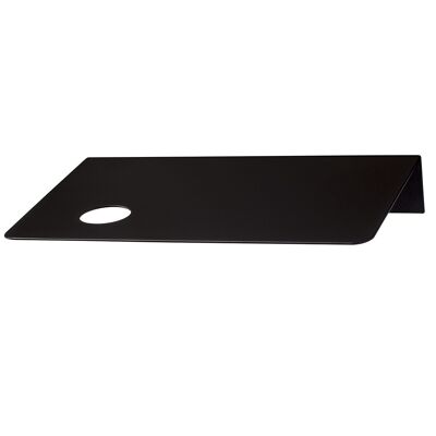 Estante de pared junto a la cama - Metal negro