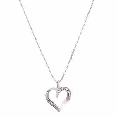 Sweetheart Crystal Heart Short Necklace DN2471S