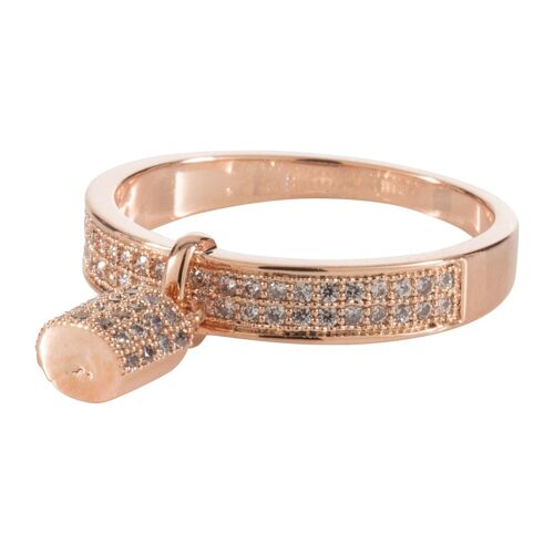 Kylie Gold Plated & Crystal Fixed Sizing Ring DR0334A