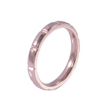 Bague de taille fixe plaquée or éternelle DR0389A