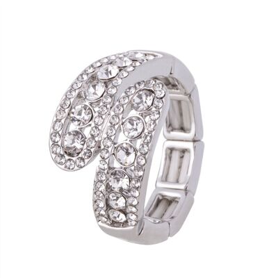 Kylie Crystal Contemporary Elasticated Rings DR0400S