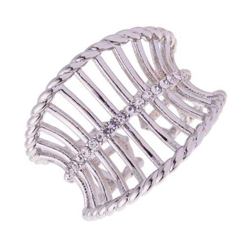 Cleo Crystal Statement Open Rings DR0407K