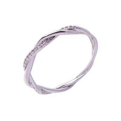 Keira White Gold Plated Cubic Zirconia Contemporary