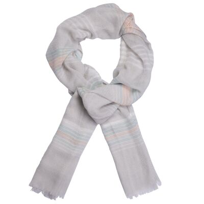 Spring/Summer Scarf DS0010A - White & Green