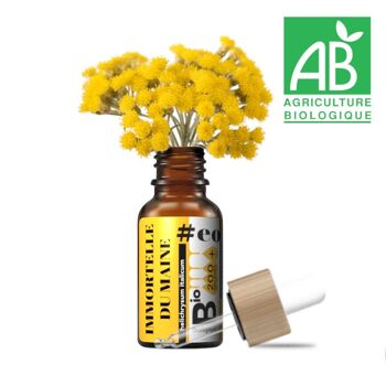 huile essentielle d'Immortelle du Maine, certifiée biologique 3