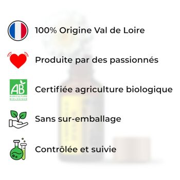 huile essentielle de Camomille d'Anjou, certifiée biologique 2