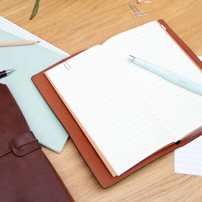 Faux Leather Notebooks Brown