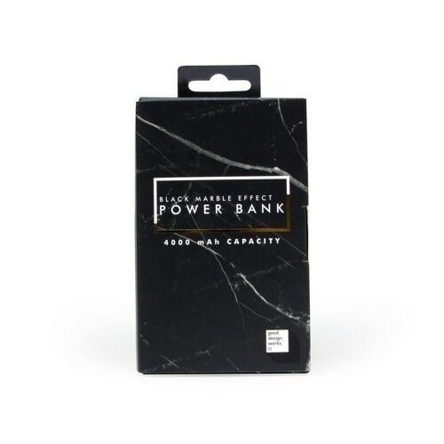 Marble Power Bank Black