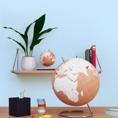 White Cork Globe Large