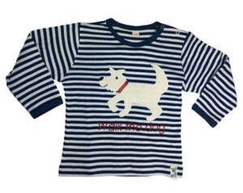 Bio / Öko Langarmshirt "Hund- waIk the dog", HUD-9,