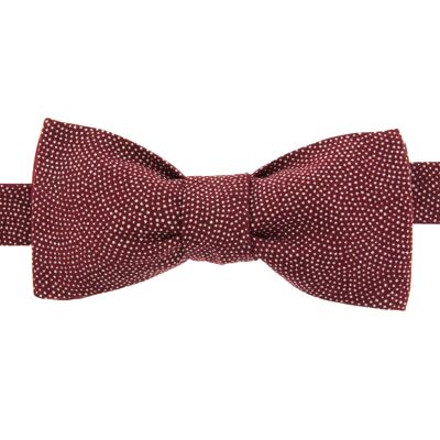 Bordeaux Shark Skin Bow Tie