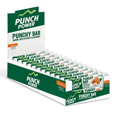 PUNCHY BAR Amande - Barre 30g - Présentoir 40 bar