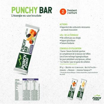 PUNCHY BAR Multifruits - Barre 30g - Présentoir 40 barres 4