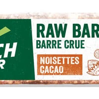 RAW BAR Noisettes Cacao Cru - Barre 35g