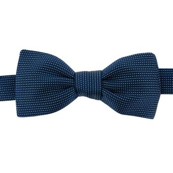 Noeud papillon Soie Fiorenza Bleu marine 1