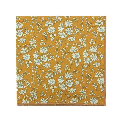 Liberty Capel Mustard pocket square