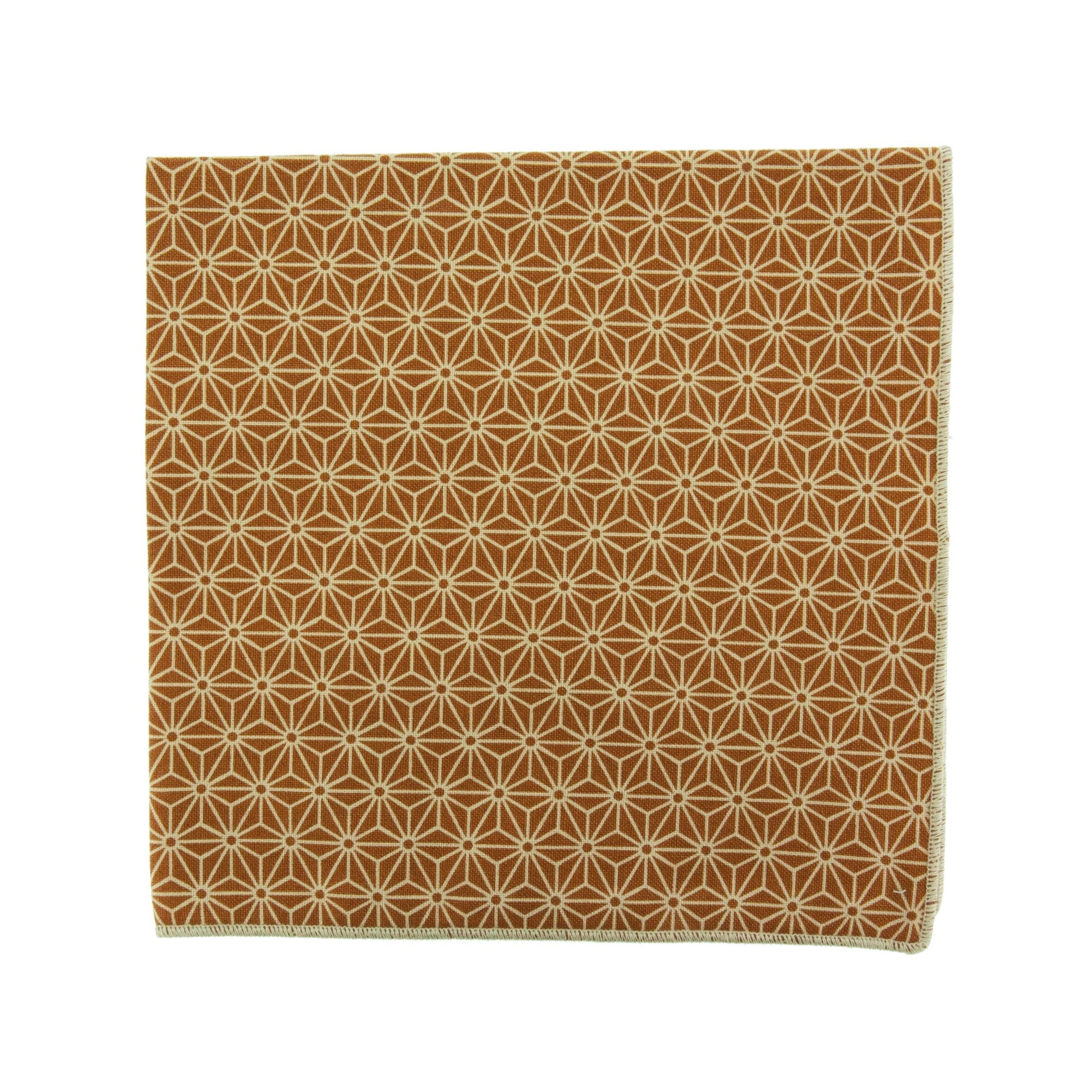 Einstecktuch Asanoha Terrakotta