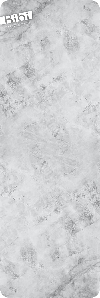 Tapis de sport - Marbre gris - épais (10 mm) et antidérapant 1