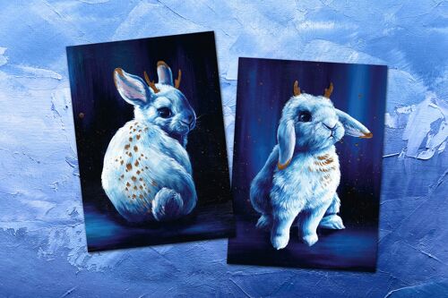 Postkarten "Jackalope Babies"