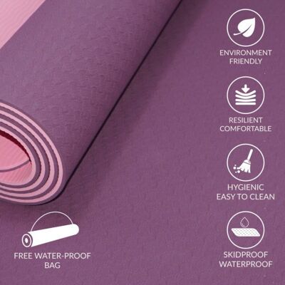 Purple & Pink Yoga Mat