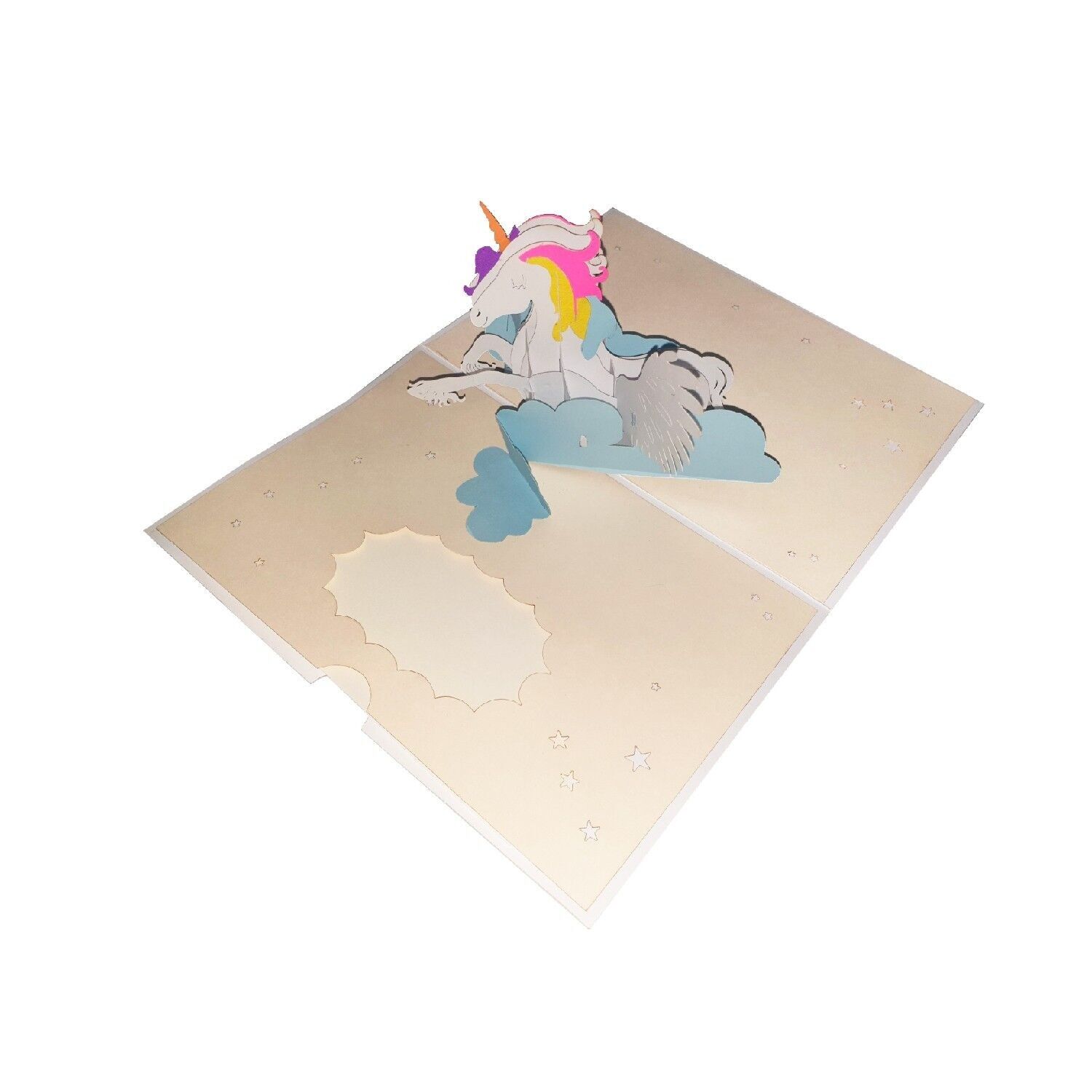 Unicorno Multicolor Pop-up 3D