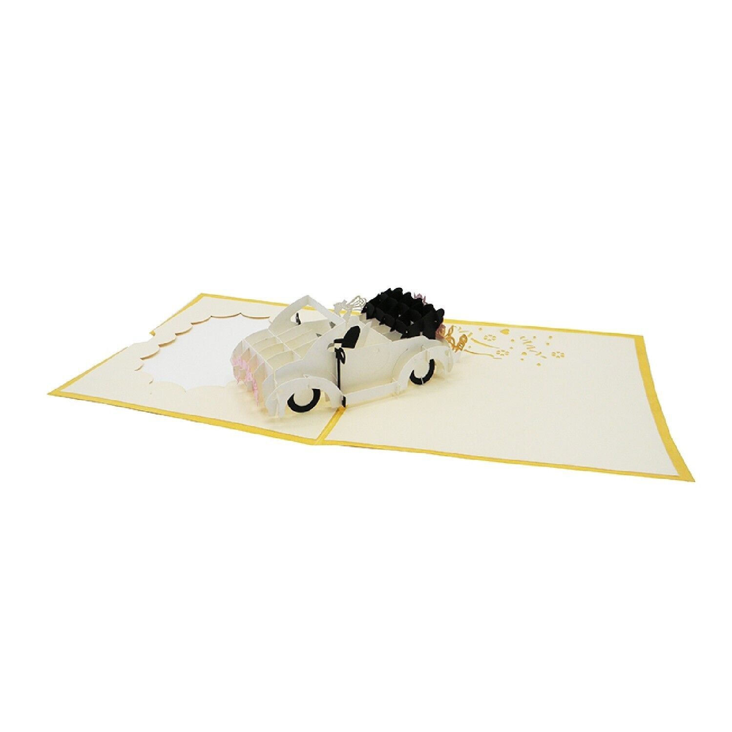 Auto degli sposi Pop-up 3D