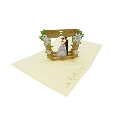 Matrimonio con cornisa Pop-up 3D