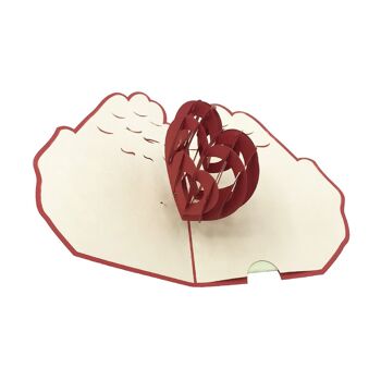 Cuore in mano Pop-up 3D 4
