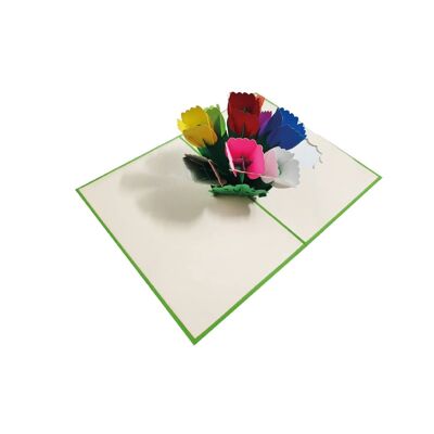 Fiori multicolori Pop-up 3D