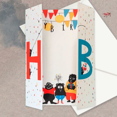 Grusskarte, Happy Birthday - Surprise!!!